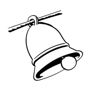 Hand drawn a bell-Vector sketch Illustration Stock Illustration