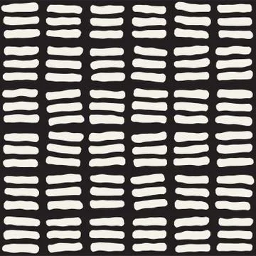 Hand drawn black and white ink abstract seamless pattern. Vector grunge textu 스톡 일러스트