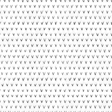 Hand drawn black check marks seamless pattern Stock Illustration