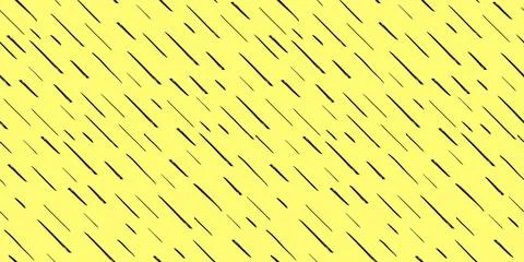 Hand-drawn black diagonal lines on yellow background. Seamless texture with Stock Illustration