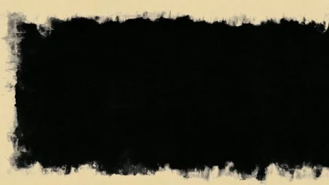 Hand drawn black grunge frame border with copy space text overlay seamless lo Video stock 342042789