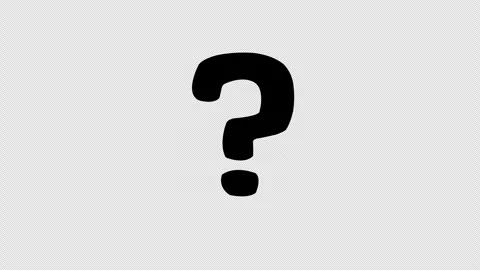 Hand Drawn Black Question Mark Icon Minimalist Doodle FAQ Symbol Stock Footage 347341496
