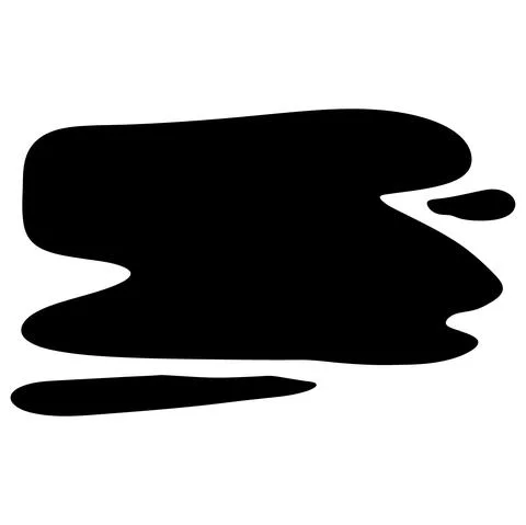 Hand drawn blob element ink paint splash stain spot splatter different shapes Stock Illustration