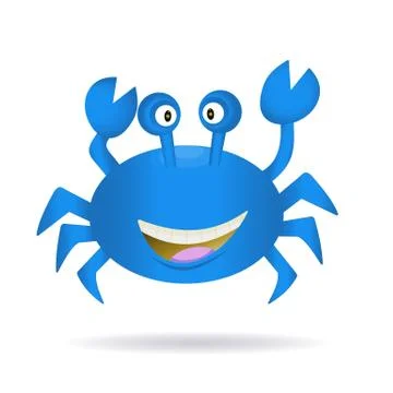 Hand Drawn Blue Crab Stock Illustration