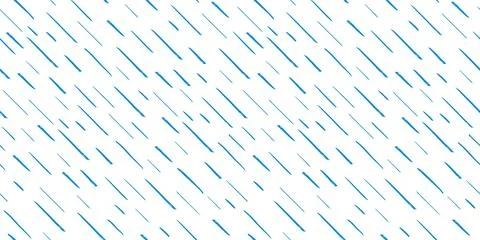 Hand-drawn blue diagonal lines on white background. Seamless texture with dashed Illustrazione stock