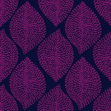 Hand drawn boho seamless background. Abstract dotted shapes natural ethnic Stock Illustration