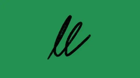 Hand Drawn Bold Black Scribble Waves Animation on Green Screen Overlay Vidéo 336579124