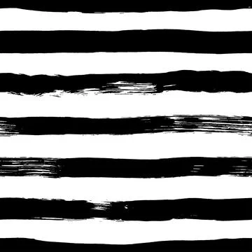 Hand drawn bold lines vector seamless pattern Stock Illustration