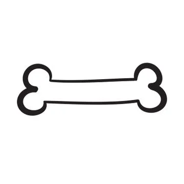 Hand drawn bone vector illustration icon set Stock Illustration