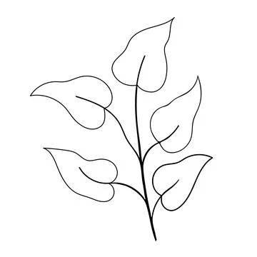 Hand drawn Botanical vector illustration. Stock Illustration