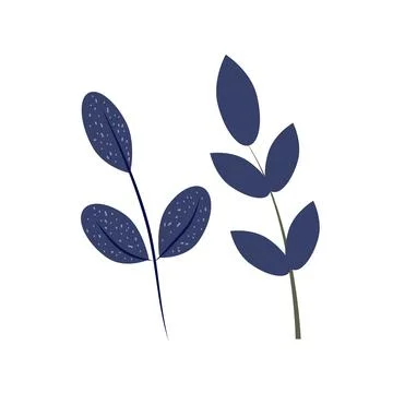Hand drawn branch Stock Illustration