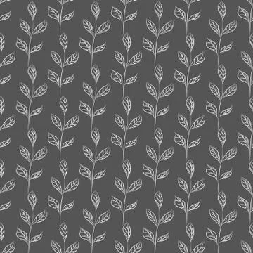 Hand drawn branches Stock Illustration
