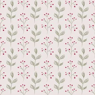 Hand drawn branches Stock Illustration