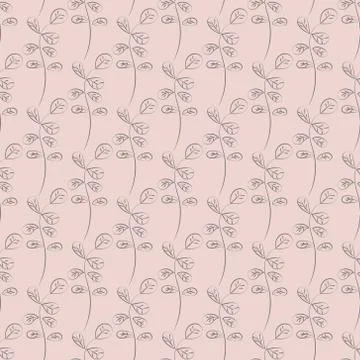 Hand drawn branches Stock Illustration