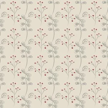 Hand drawn branches Stock Illustration