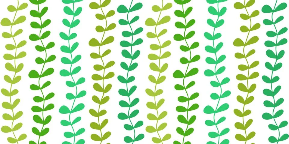 Hand drawn branches seamless pattern Stock Illustration