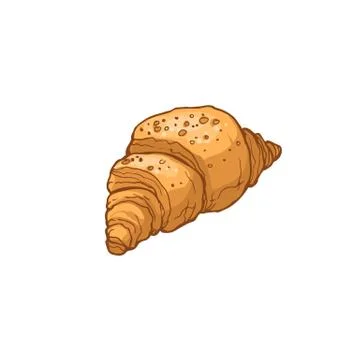Hand drawn bread Stock Illustration