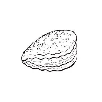 Hand drawn bread Stock Illustration