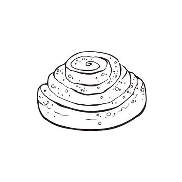 Hand drawn bread Illustrazione stock