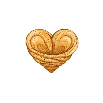 Hand drawn bread Stock Illustration