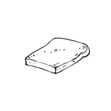Hand drawn bread Illustrazione stock