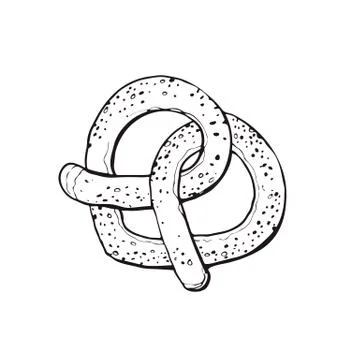 Hand drawn bread Illustrazione stock