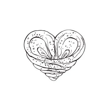 Hand drawn bread Stock Illustration