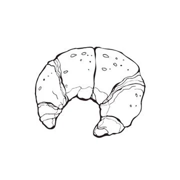 Hand drawn bread Stock Illustration