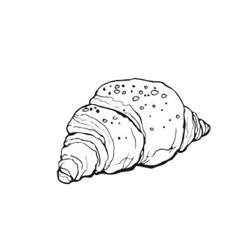 Hand drawn bread Stock Illustration