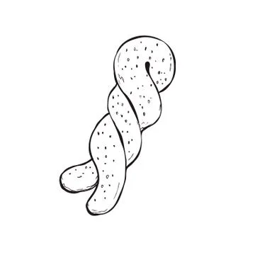 Hand drawn bread Stock Illustration