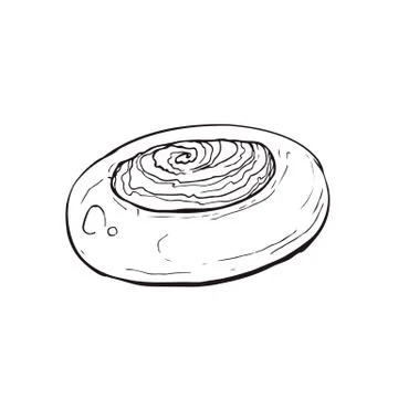 Hand drawn bread Illustrazione stock