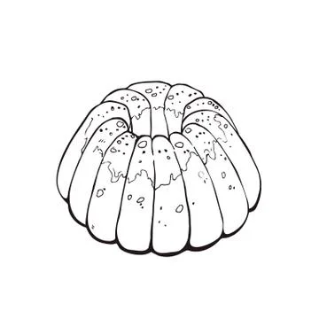 Hand drawn bread Stock Illustration