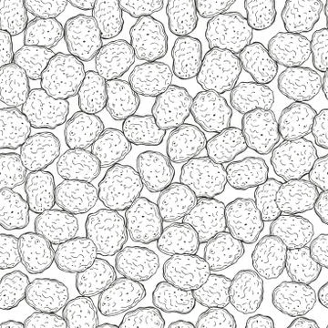 Hand drawn breakfast cereals. Vector  pattern. Stockillustratie