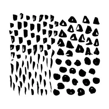 Hand Drawn Brush Elements Illustrazione stock