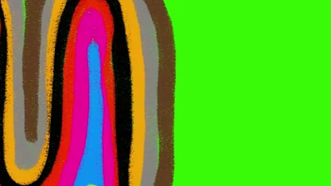 Hand-Drawn Brush Grunge 2D Animation Green Screen Transition Stock-Footage 328131390