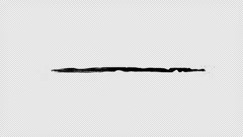 Hand Drawn Brush Scribble Line Loop Transparent Video stock 319862400