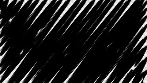 Hand Drawn Brush Sketch Hatched Rectangle Fullscreen Loop Transparent Stock Footage 319862475