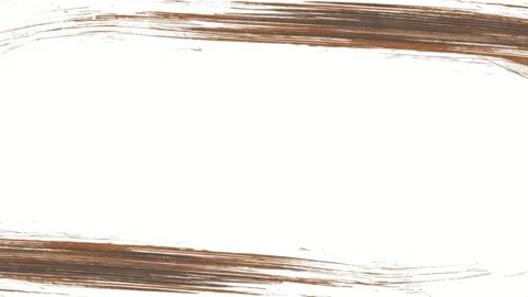Hand drawn brush stroke frame with empty center for text overlay, seamless lo Stock Footage 342042759