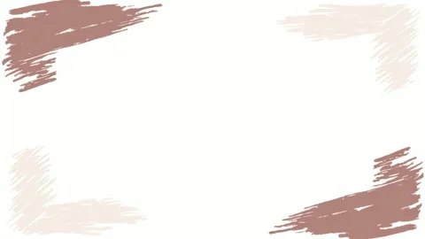 Hand drawn brush stroke frame with copy space for text overlay, abstract bo.. Stock Footage 342045060