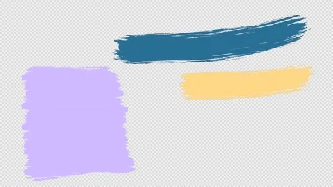 Hand Drawn Brush Stroke Lower Thirds with Transparent Background. Grunge, chalk Video stock 325671158