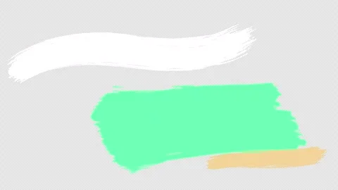 Hand Drawn Brush Stroke Lower Thirds with Transparent Background. Grunge, chalk Video stock 325671992