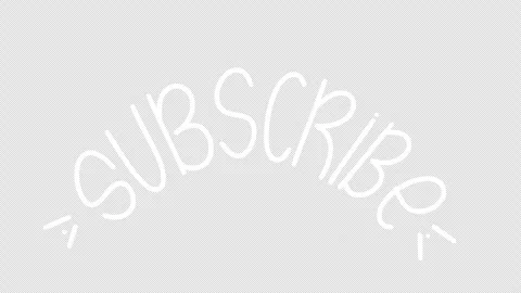 Hand-drawn Brush Subscribe Animation Stop-motion Frame. Alpha Channel. Stock Footage 310736350