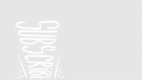 Hand-drawn Brush Subscribe Animation Stop-motion Frame. Alpha Channel. Stock Footage 310736417