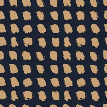 Hand drawn brushes seamless pattern vector Illustrazione stock