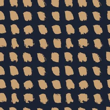 Hand drawn brushes seamless pattern Stock Illustration