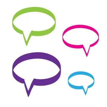 Hand drawn bubble dialog vector icon illustration. Stock Illustration