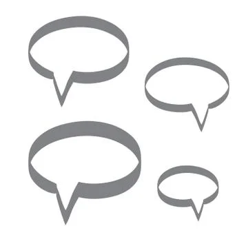 Hand drawn bubble dialog vector icon illustration. Stock Illustration