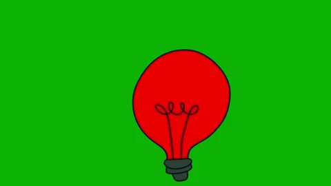 Hand Drawn Bulb Animation Sketchy light bulb illustration with hand drawn doodle Stock-Footage 325797548