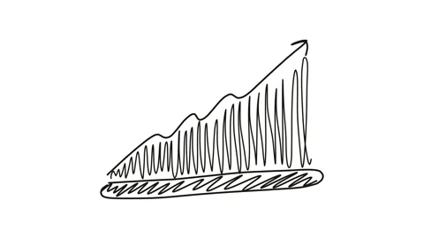 Hand Drawn Business Growth Chart Illustration Stock Footage 326862389