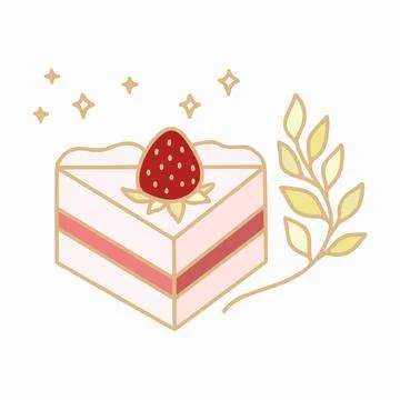 Hand drawn cake, pastry, and bakery vector illustration Stock Illustration